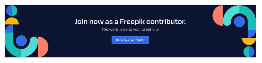 programme des contributeurs sur le site web de Freepik