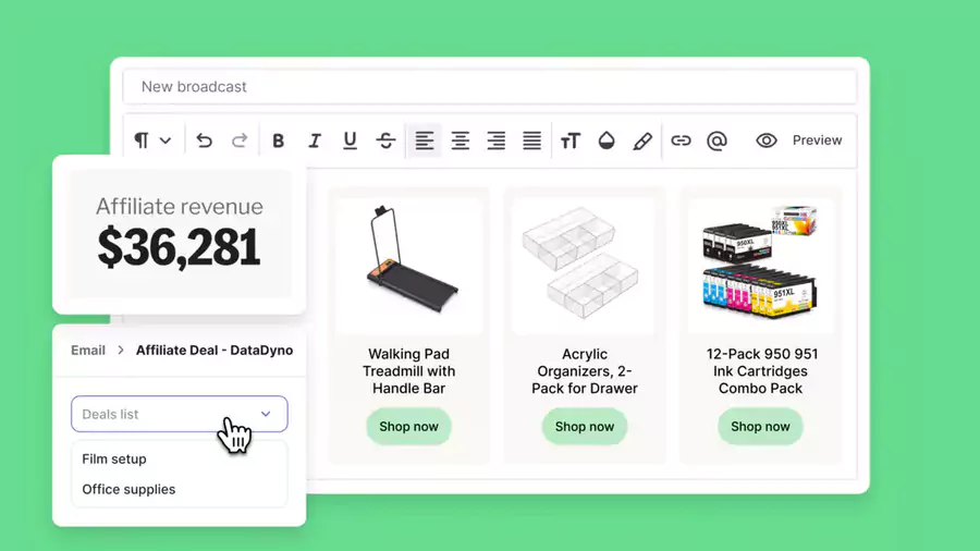revenus de marketing d'affiliation sur Kit