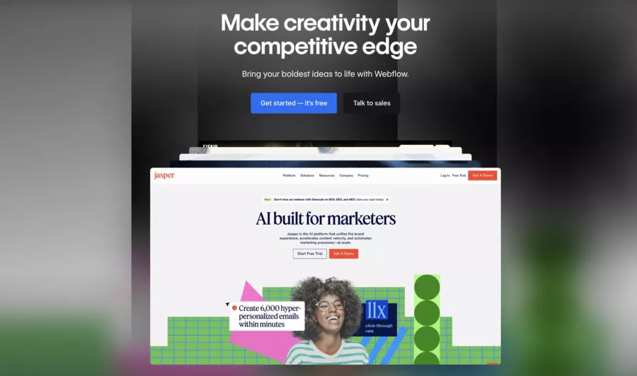 Design de site en ligne avec Webflow