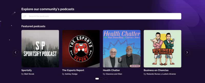 RSS.com dashboard interface