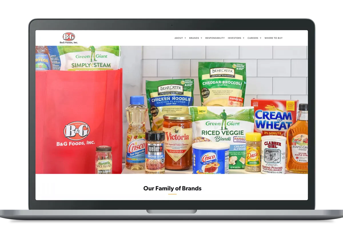 Example of website built with WP Engine