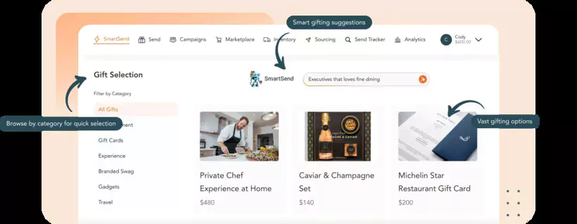 Inrerface de sendoso