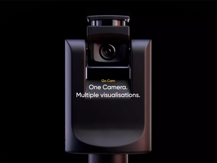 vue sur la caméra giraffe 360 