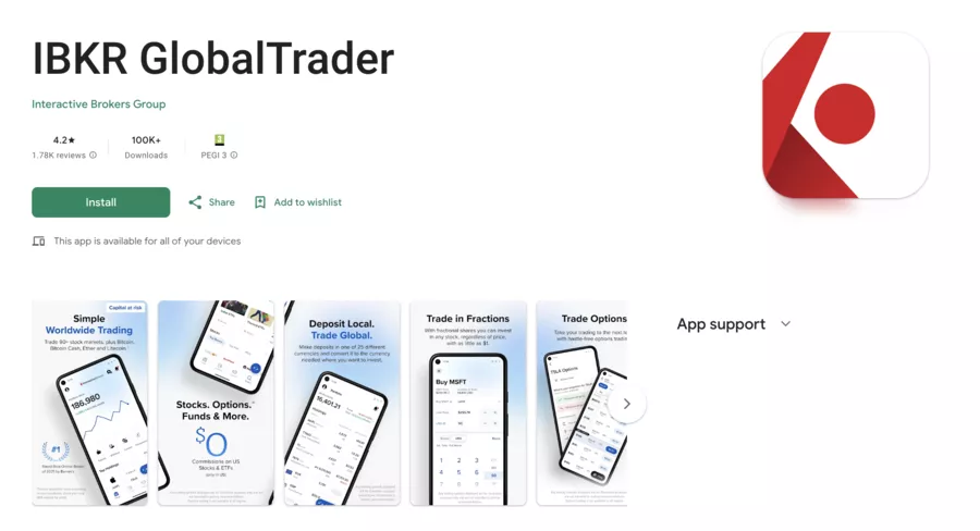 Application android de interactive brokers