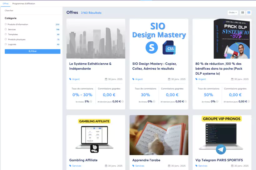 Marketplace Systeme io