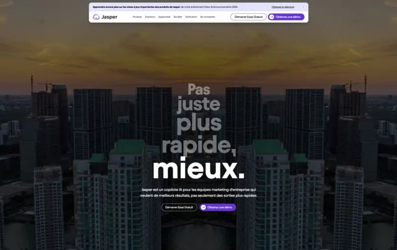 jasper logiciel rédaction 