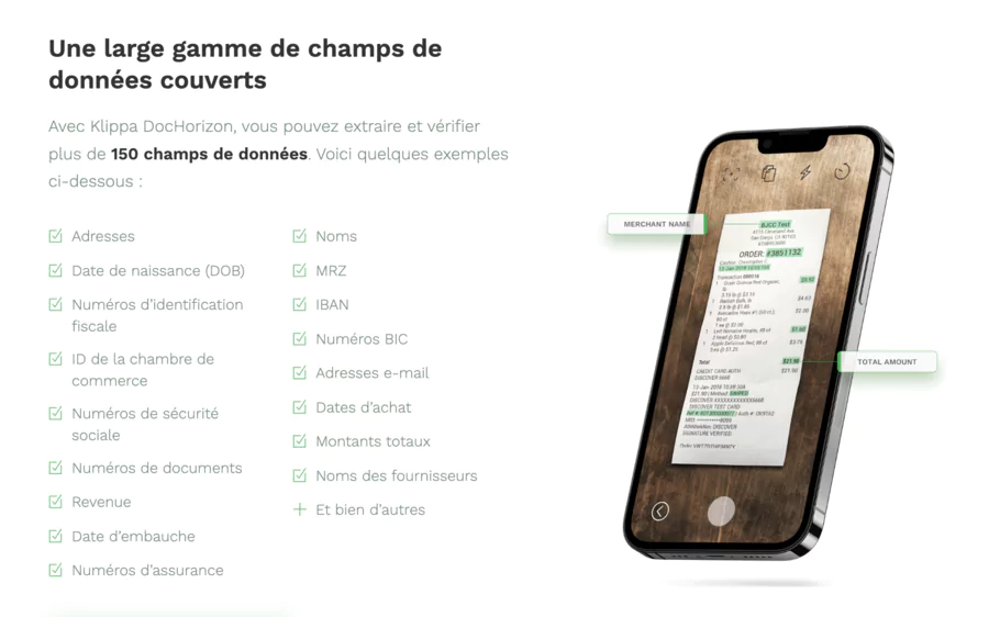 Application mobile pour les scans