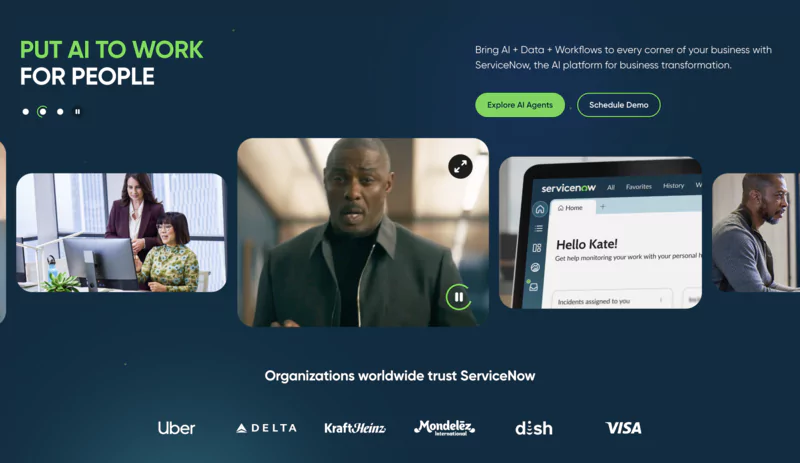 site web de Service Now