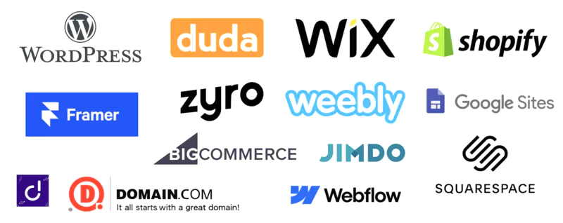 logos des sites web