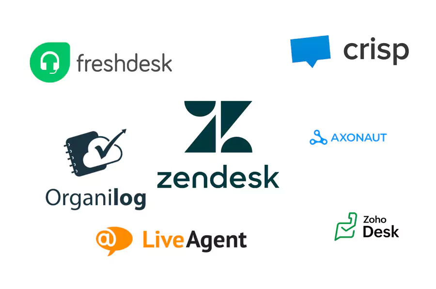 Logiciels de Support Client logos