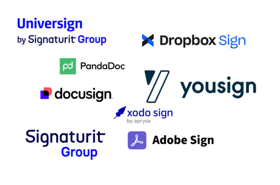 Logiciels de Signature Électronique logos