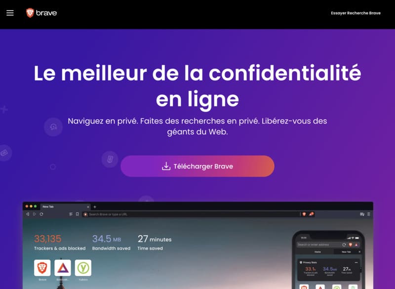navigateur internet capture d'écran
