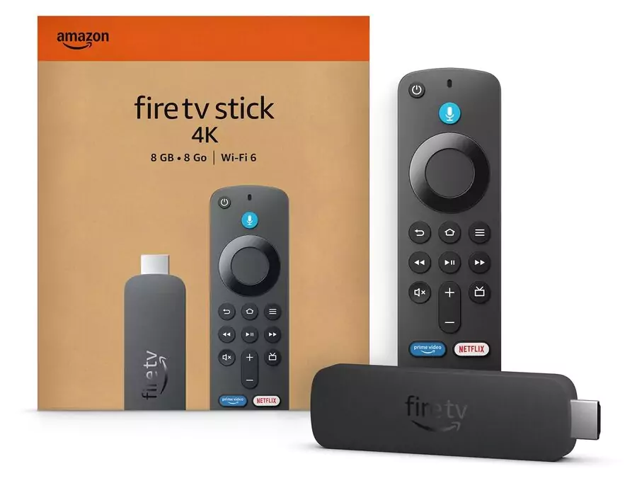 vue sur la boîte de la Fire TV Stick 