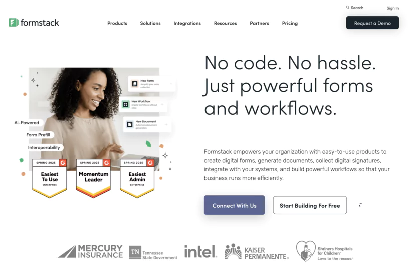 Create online forms with Formstack