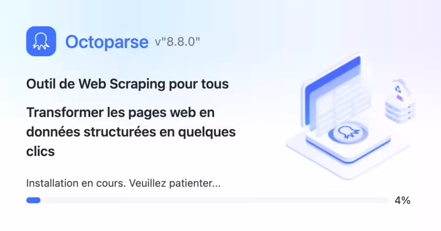 Installation de octoparse