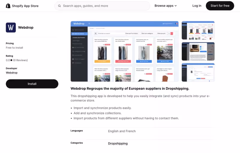 Webdrop Market
