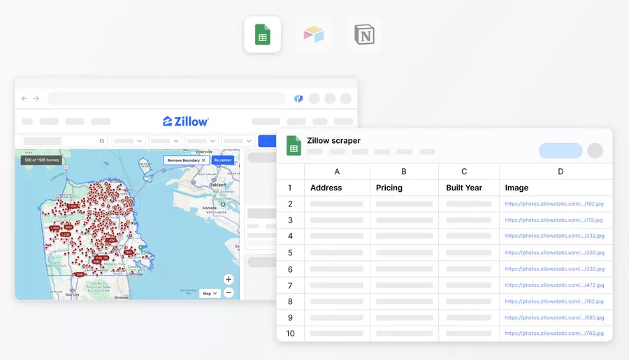 extracteur de données de google map