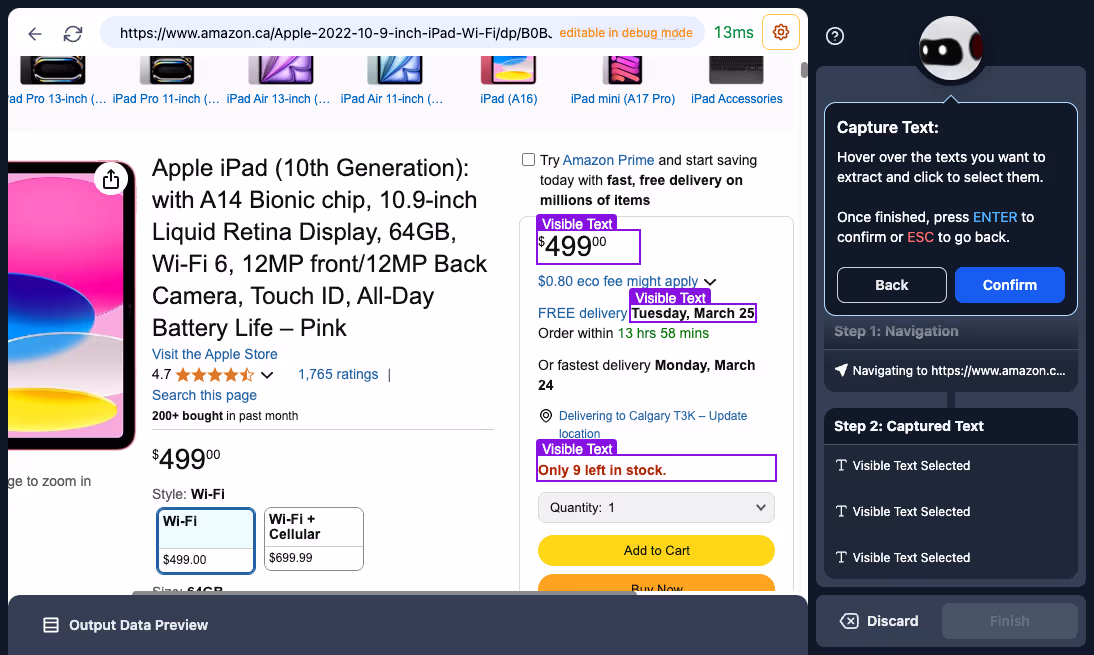 le logiciel web scraper récolte des données sur Amazon