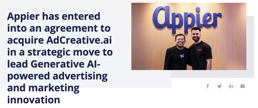 Appier acquisition of AdCreative