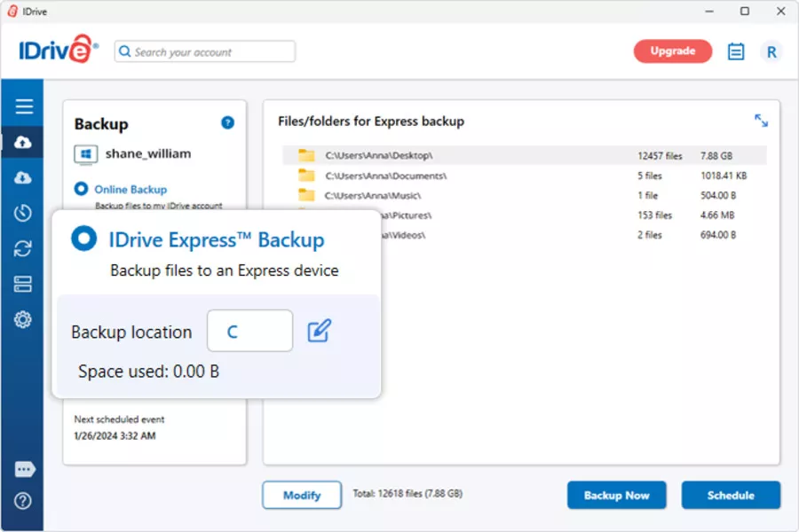 iDrive Data Backup and Recovery