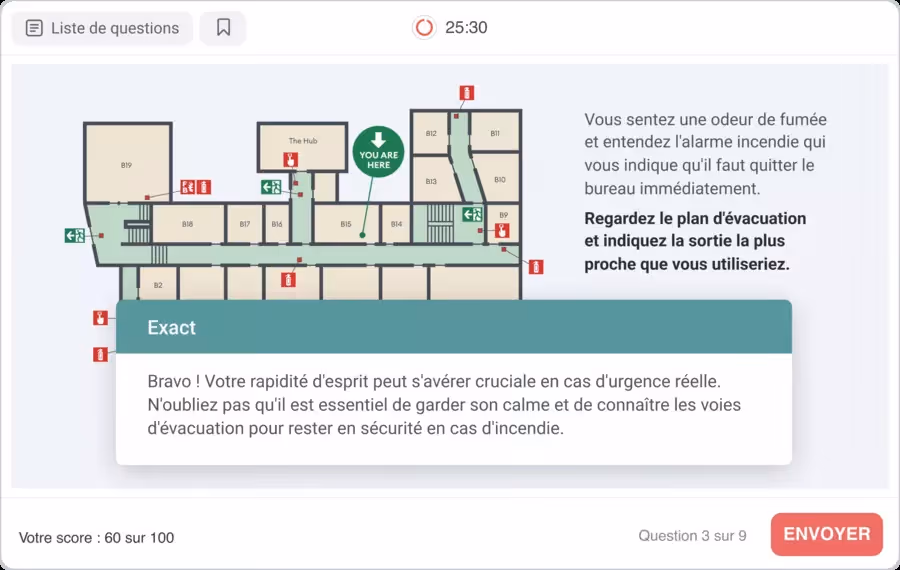 choix de questions pour les étudiants