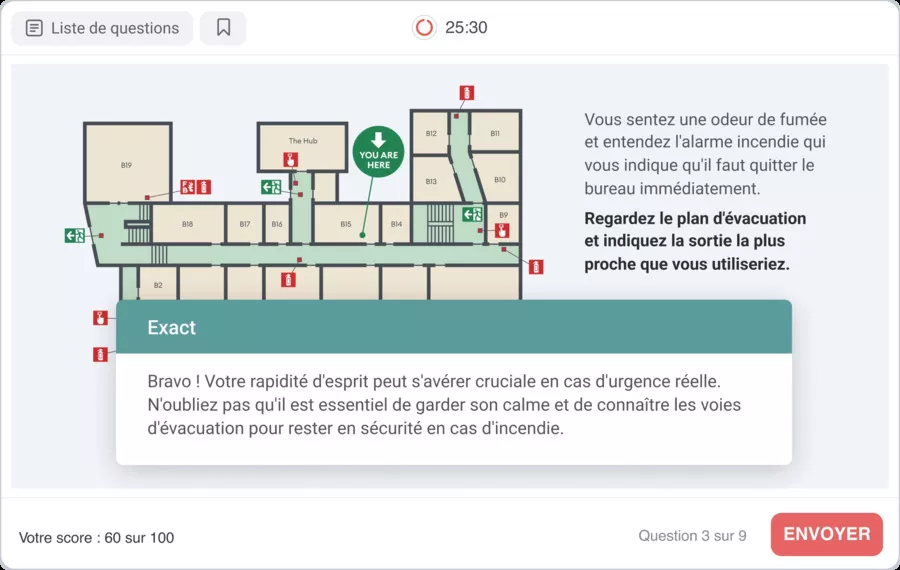 choix de questions pour les étudiants