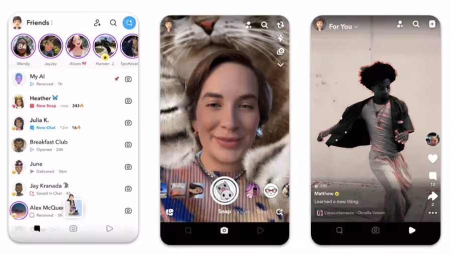 technologies offertes pour les millennials pour afficher des effets spéciaux pour vous et vos amis sur SnapChat