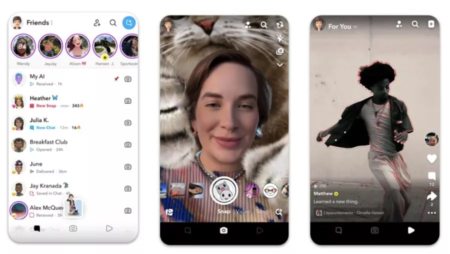 technologies offered for millennials to display special effects for you and your friends on SnapChat