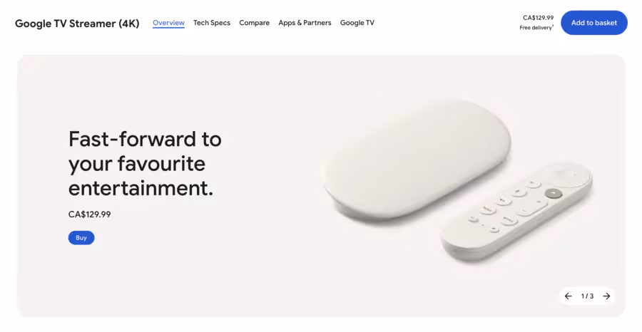 Google streamer 4k