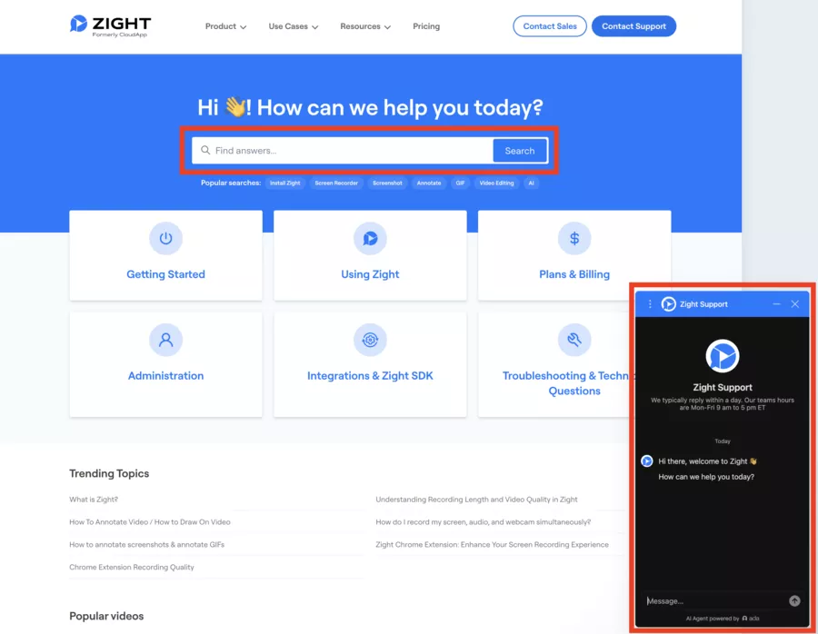 Zight Customer Support