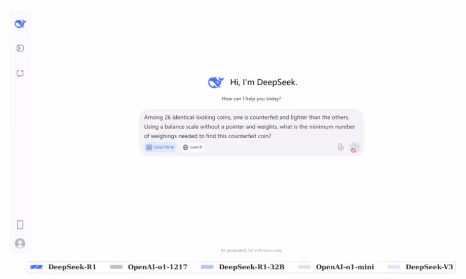 L'interface de DeepSeek allie puissance et simplicité