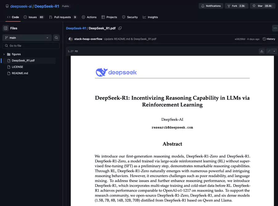 Repo GitHub de DeepSeek