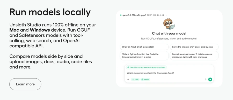 installation de LLM local avec Unsloth
