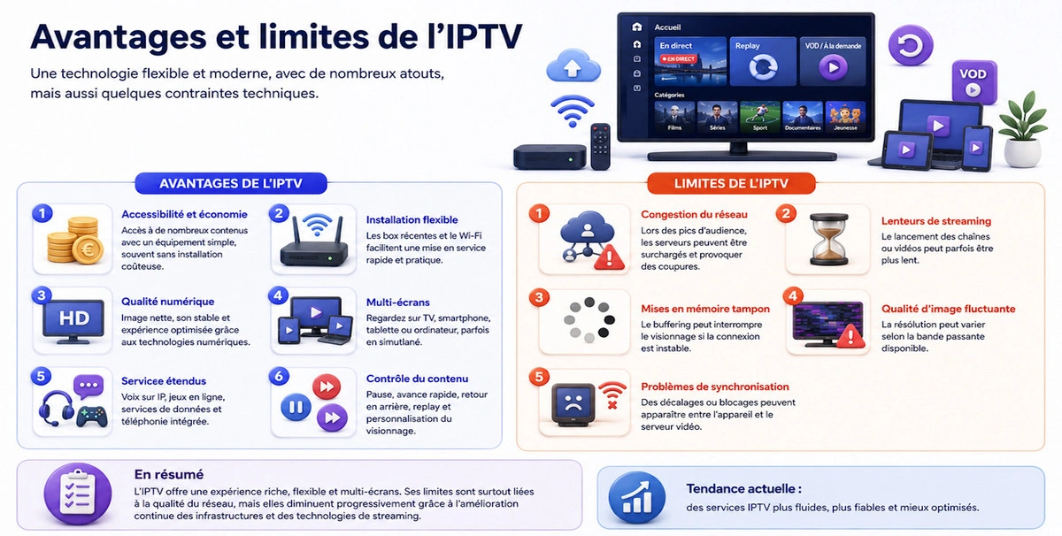 Avantages et Limites de l'IPTV