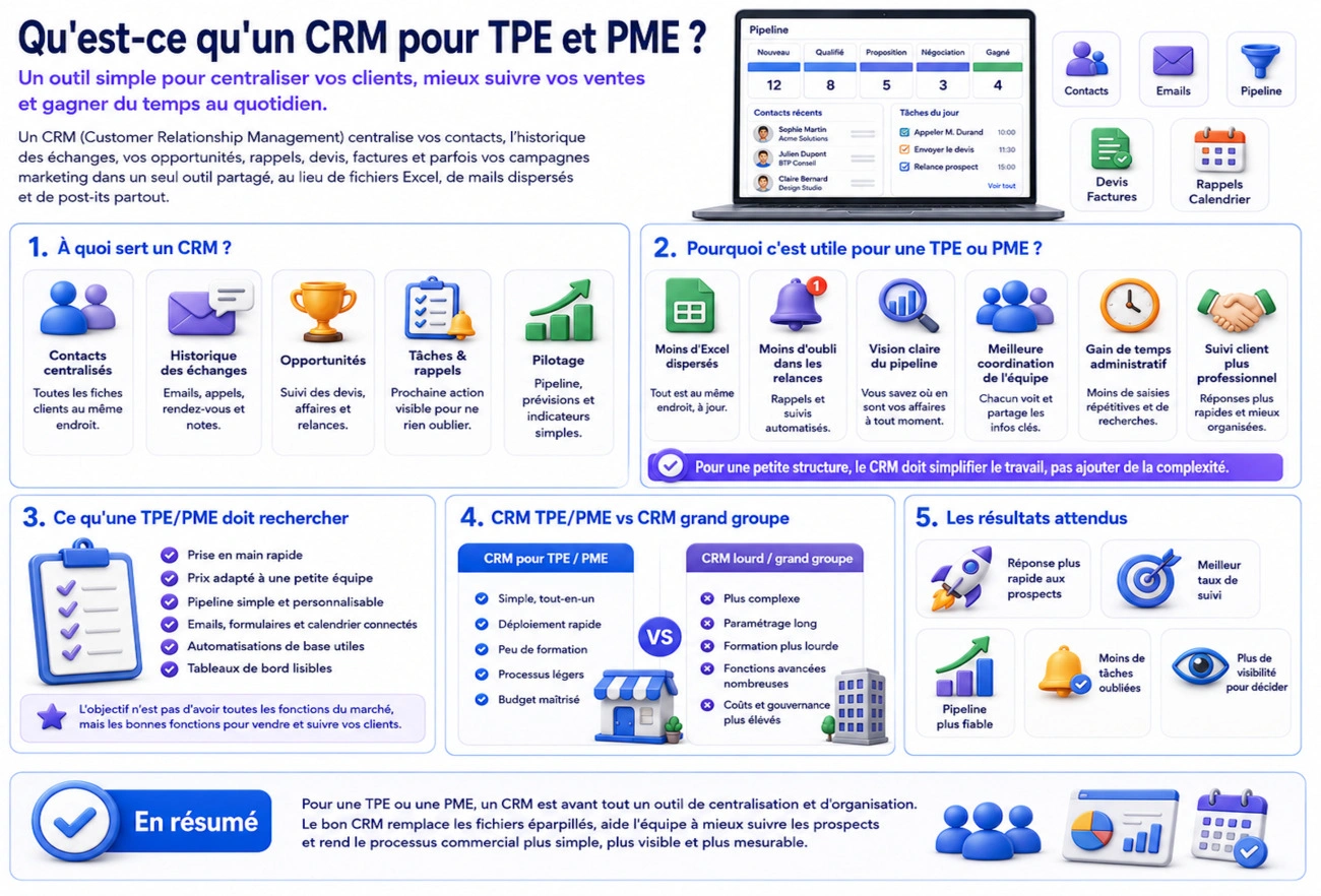 Qu'est-ce qu'un CRM pour TPE et PME 