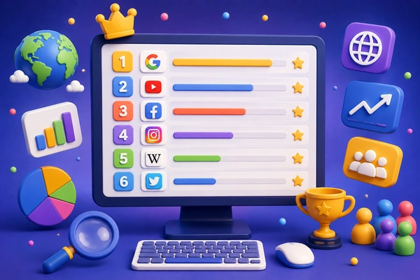 Classement des sites web les plus visités en 2026