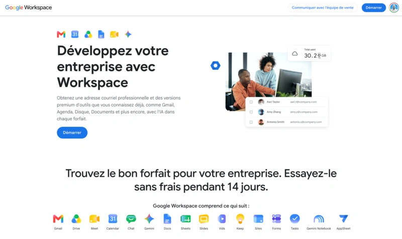 Google Workspace : la simplicité collaborative