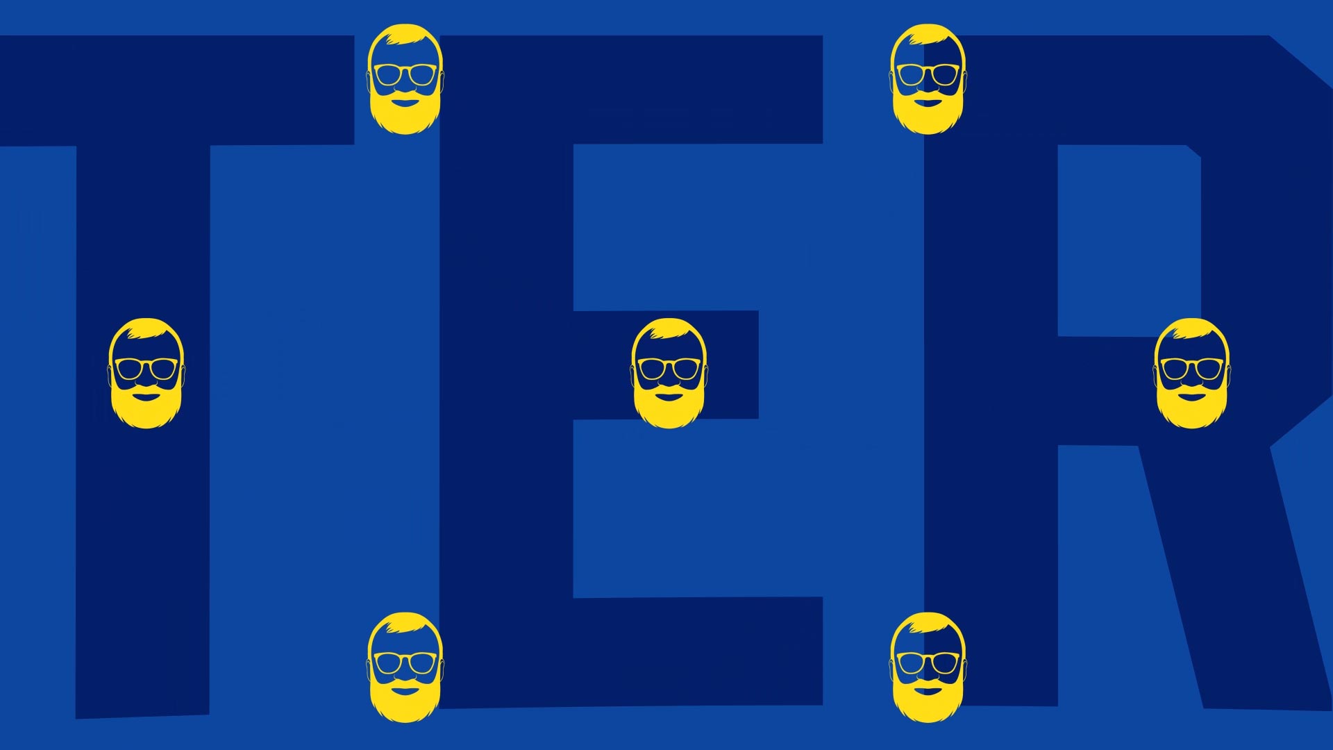A still from Letterman promotional animations shows bold blue "TER" lettering surrounded by floating Letterman logos.