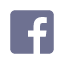 Facebook social media icon footer