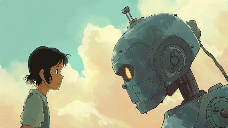 Illustration depicting a frustrated customer facing an unhelpful chatbot, showing a confused robot character unable to assist with an annoyed user