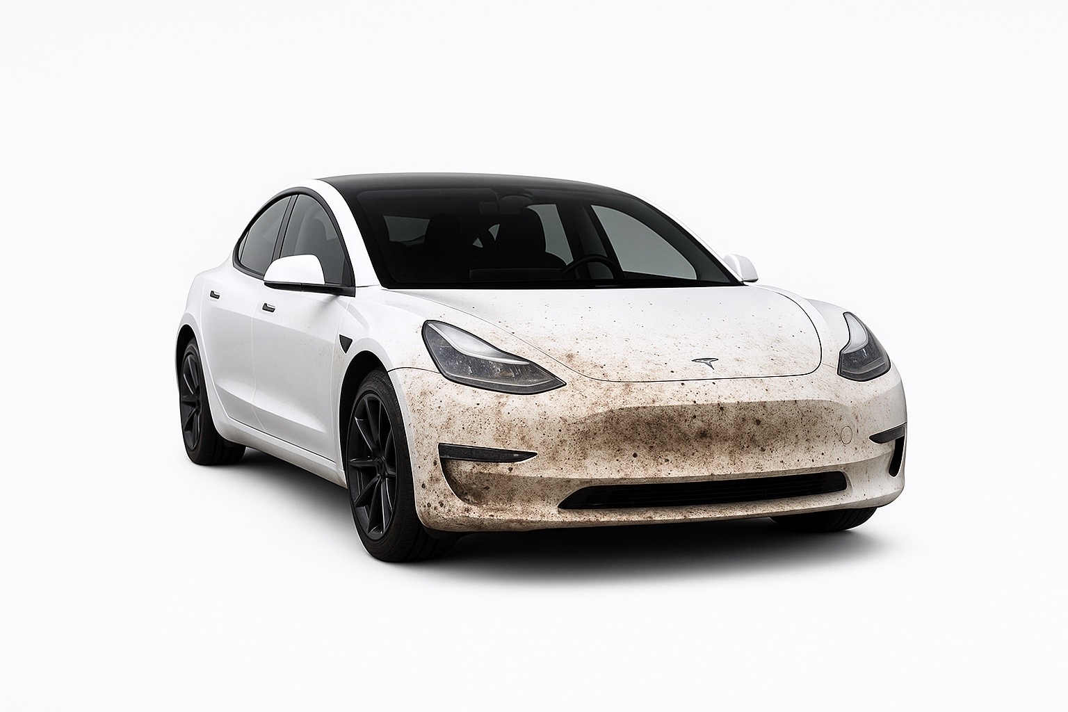 Før – skitten bil