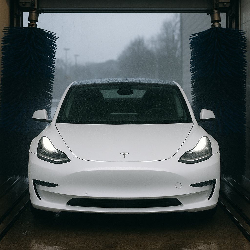 Hvorfor får bilen riper i vaskemaskinen?