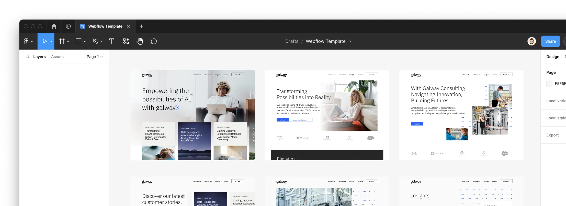 Consulting Webflow Template - Galway - Designed by Azwedo.com and Wedoflow.com