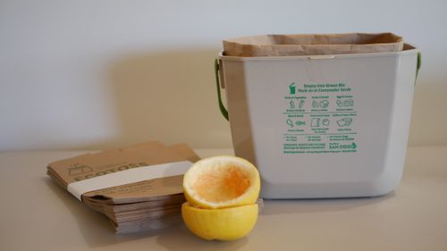 EcoToss bags with San Diego Kitchen Pail
