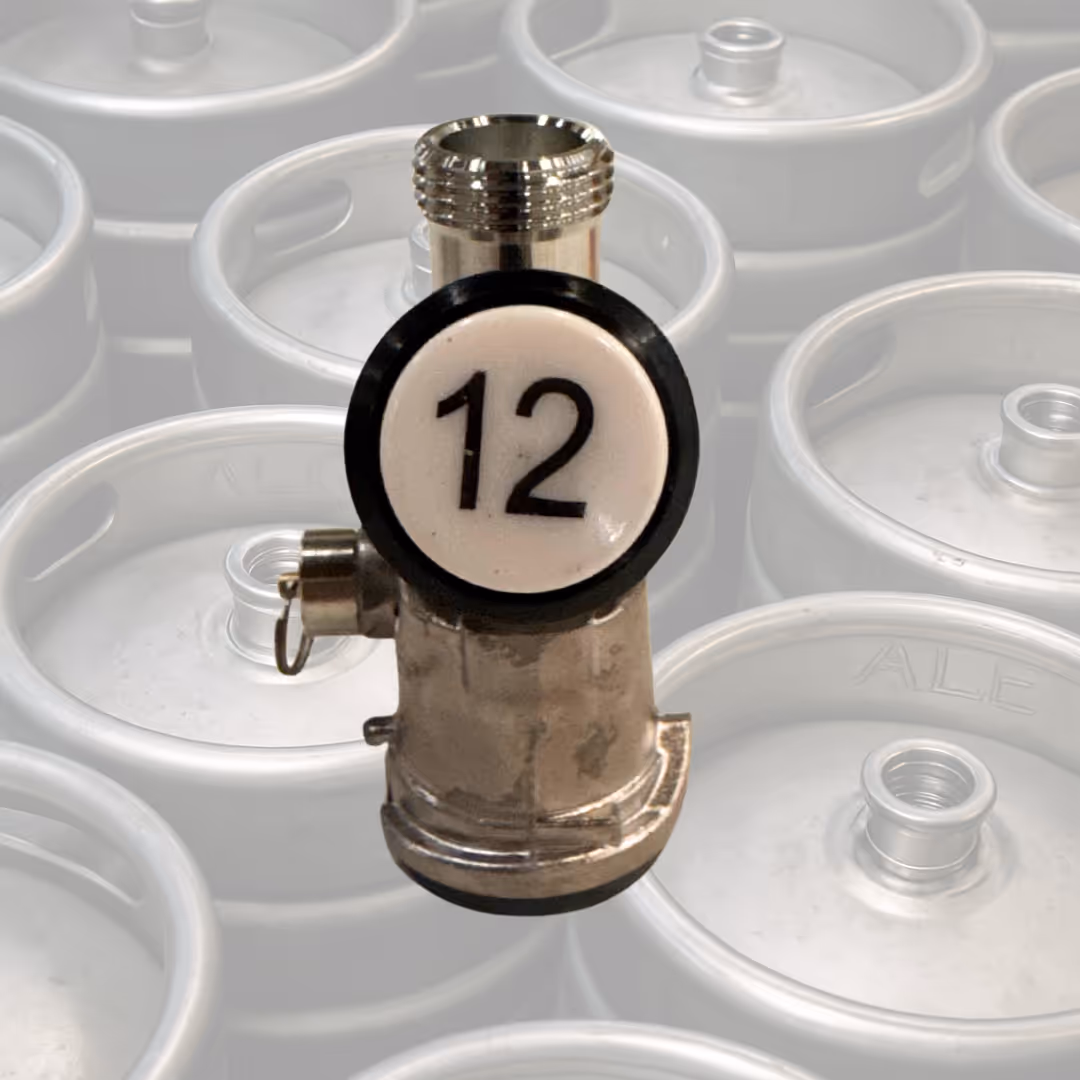A close up of a fire hydrant with a number twelve on it.