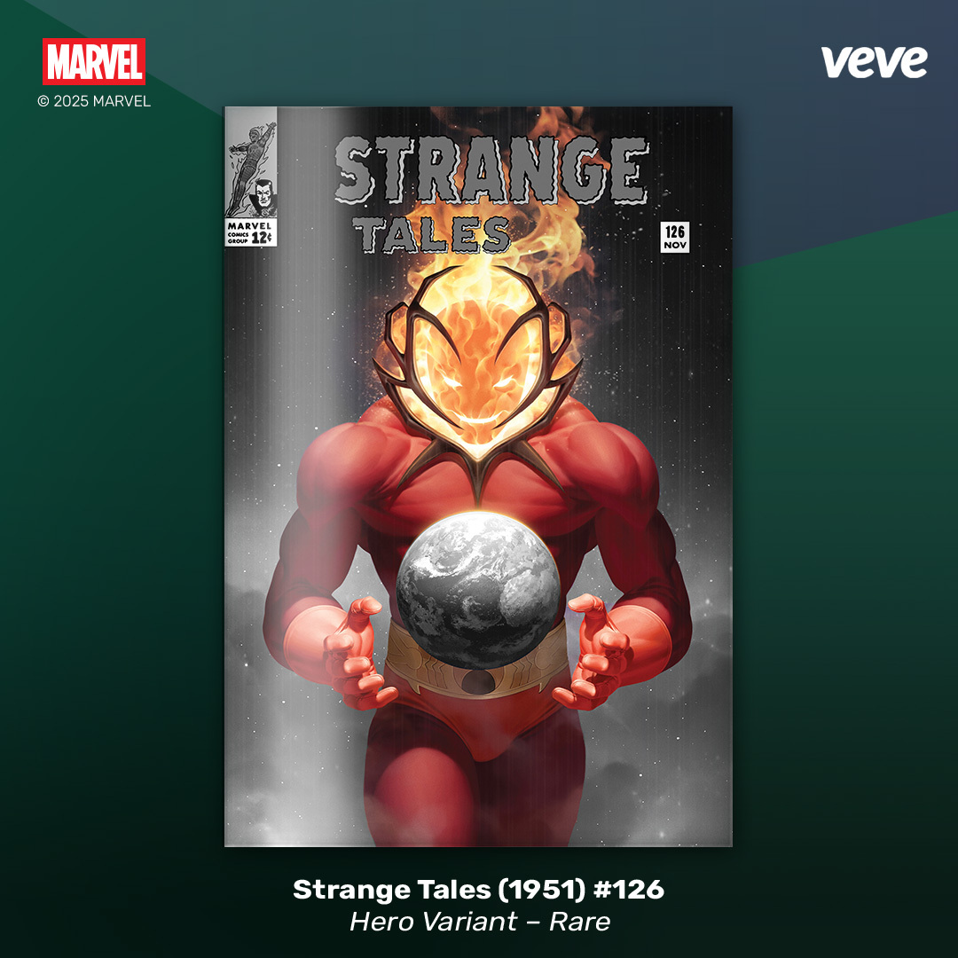 Strange Tales 126 Marvel digital comic featuring the rare cover variant on VeVe