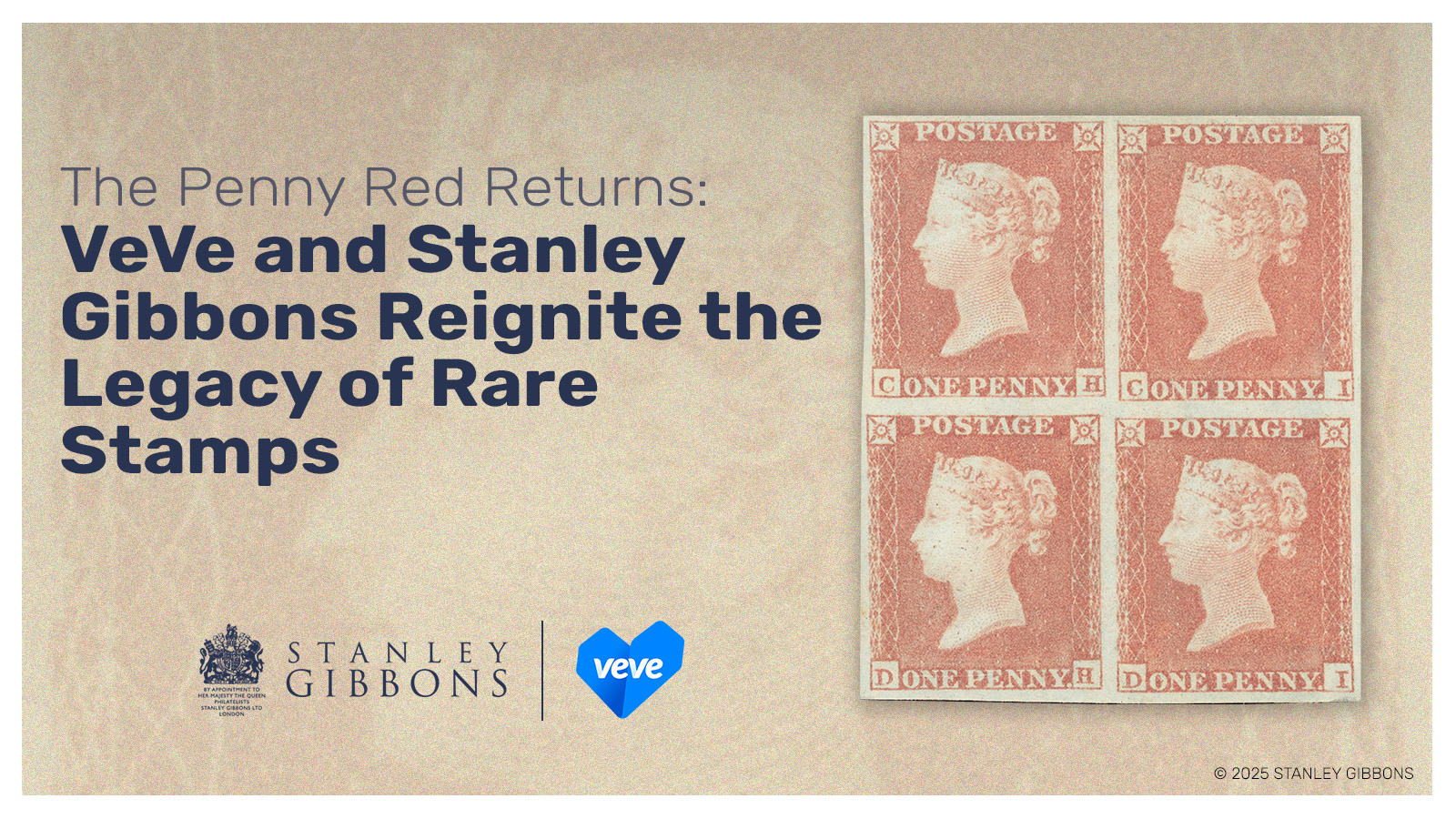 Stanley Gibbons The Penny Red Stamp collectible on VeVe