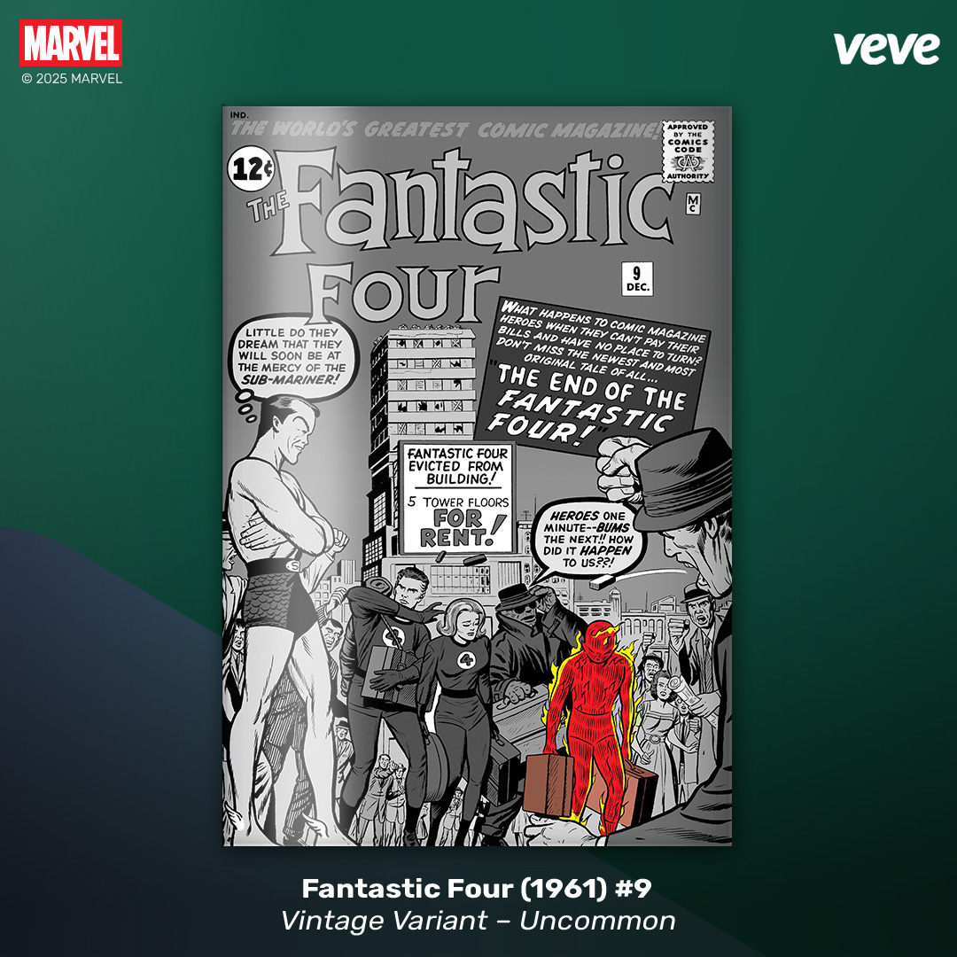 Fantastic Four 1961 #9 digital comic on VeVe uncommon variant