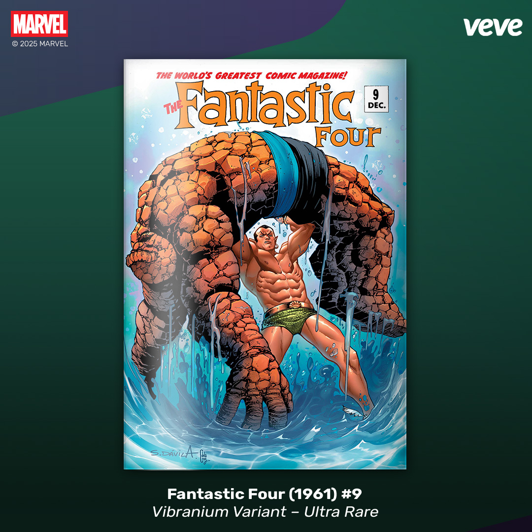 Marvel Ultra Rare Fantastic Four 1961 #9 digital comic on VeVe