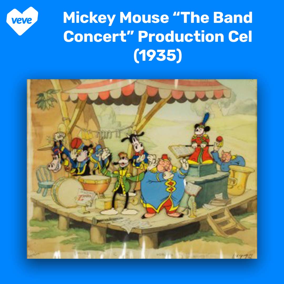 Mickey Mouse The Band Concert production cel